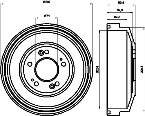 HELLA PAGID Jarrurumpu 8DT 355 300-871